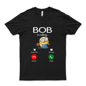 M-I-N-I-O-N Bob Is Calling - Camiseta unisex con capucha, sudadera, camiseta sin mangas, logo barato, camiseta con el
