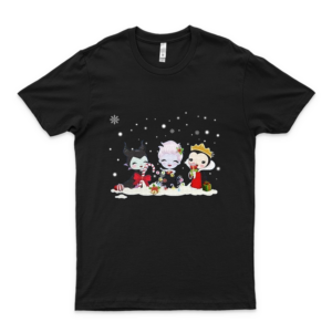 Maleficent-Ursula-and-Evil-Queen-chibi-Christmas Movie T Shirts- Movie T Shirts For Men- Cool Movie Shirts