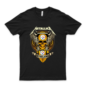 Metal-Li-Ca Steelers Steelers P-I-T-T-S-B-U-R-G-H Skull Wings Unisex T-Shirttank For Men Women Unisex Hoodie Sweatshirt Long Sleeve Tee