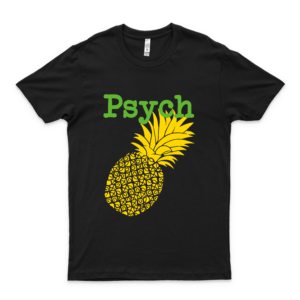 Minimalist Psych Tv Show Pop Culture Lime Yellow Fun Green Pineapple 20 - Unisex Shirt Men's Shirt Best Vintage Tee for Women