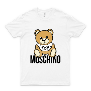 Moschino Classic Guys Unisex Tee For Man For Women For Girls For Boys Birthday Gift T-Shirt-black