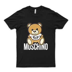 Moschino Classic Guys Unisex Tee For Man For Women For Girls For Boys Birthday Gift T-Shirt-white