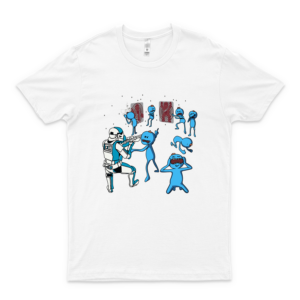 Mr Meeseeks y Stormtrooper Star War camiseta unisex personalizada unisex, camisetas jóvenes