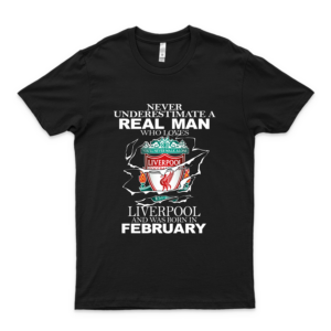 Never Underestimate A Real Man Who Loves Liverpools  Ńffľ Logo Shirt- Ńffľ Baseball Shirt- Ny Gĭąnts Cotton T Shirt For Men