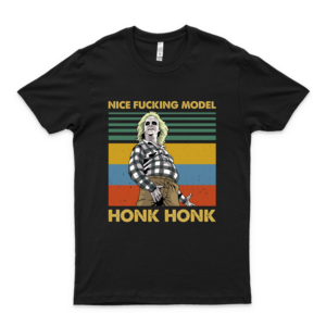 Nice Fucking Model Honk Honk Vintage T Shirt Beetlejuice Logo Cheap Tee Logo Love Shirt Cools Shirt Cheap Design