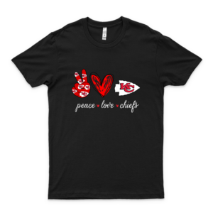 Peace Love Kánsás Cítý Chíéfs Shirt Unisex Shirt For Men Women Trending Tee Graphic Shirt Shirt black