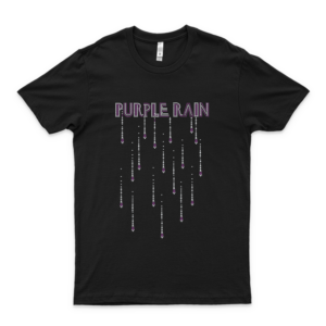 Purple Rain Prince Sparkling Rhinestone Stud Rocknroll T Shirt For Men Women