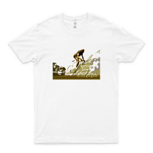 Retro Fausto Coppi Tour De France Cycling Poster 74 - Cool Shirt for Men – Hot Vintage Classic Style Shirt for