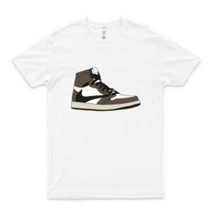 Retro High Travis Scott Jordan 1 Active T-Shirt Retro Graphic Tees For Men- Trending Fashionable Unisex