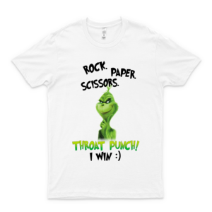 Rock Paper Scissors Throat Punch! I Win - The Grinch Shirt- Dr Seuss Shirt Grinch- Grinch Quarantine Shirt Hoodie