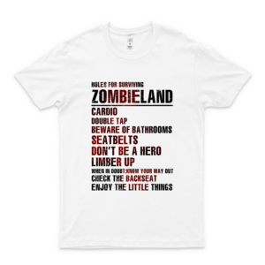 Rules For Survicing Zombieland Cario Double Tap Seatbelts Trending Graphic Tee- Cool Summer Tee For Men- Funny Gifts Shirt- Women's Clothing