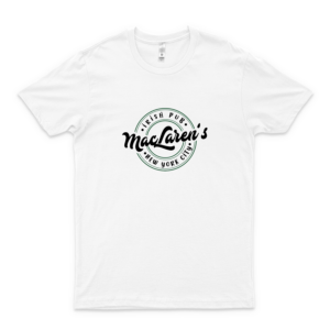SACCUMAN Maclaren's Pub Merch HIMYM Camiseta de manga corta unisex para aficionados, fabricada en Estados Unidos