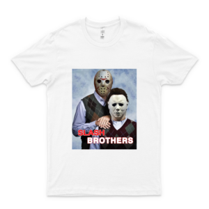 Slash Brothers Jason Voorhees And Michael Myers Shirt Graphic Trending Unisex Youth Shirt Funny Aldult T-Shirt