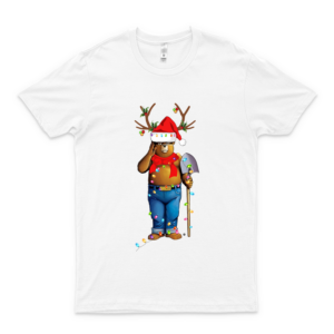 Smokey Bear Gorgeous Reindeer Christmas T Shirt Gift Tee For Men Women For Man For Women Handmade T-Shirt For Boys Birthday Gift T-Shirt Customize Love Shirt
