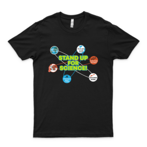 Stand Up For Science Córónávírús Váccínés Work Earh Not Flat Unisex Logo Cheap Tee Logo Cotton Printed Cools Shirt Print On Demand black