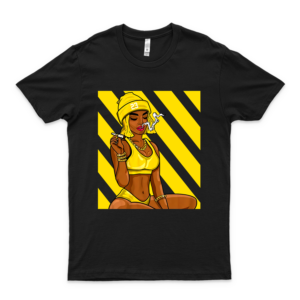 Stoner Girl Unisex T-Shirt Match Air Vapormax Plus Speed Yellow White Logo Cheap Tee Logo Love Shirt