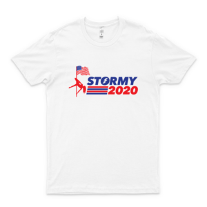 Stormy 2020 - Stormy Daniels Anti Trump Slim Fit T-Shirt Fashion Graphic Tees For Women-