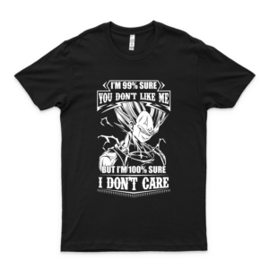 Super Saiyan Végétá Dont Care Men Unisex T Shirt Hoodie Long Sleeve Tank Top V Neck Logo  blakc
