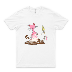 TMNT- The Ice Cream Kitty 84 Graphic Tee Shirts for Men – Women Vintage Trending Shirt – Retro Style Tee for