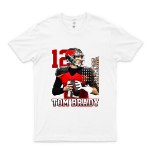 Tampa-Bay Tom 12 Football Brady Quarterback Qb Jersey Taz 2-Sides T-Shirt red