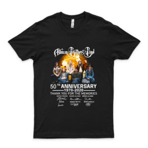 The Al-Lman Broth-Ers Band 50Th Anniversary 1970-2020 Thank Your For The Memories Shirt Black Trending Shirt-black