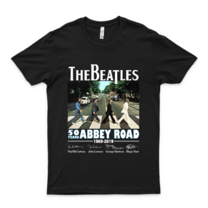 The Beatles 60 Anniversary Abbey Road Signature The Bęätles T Shirts- The Bęätles Yellow Submarine Shirt- Joohn Leenon The Bęätles Gifts