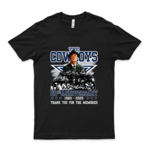 The Dal-Las Cowboys 60Th Anniversary 1960 2020 Thank You For The Memories T-Shirt