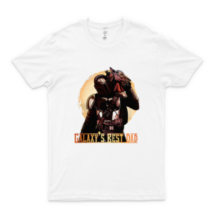 The Mandalorian Galaxys Best Dad Baby-yoda Handmade T-Shirt- Staar Waars Shirts - Staar Waars Birthday Shirt