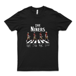 The Niners Football Team Abbey Road Signatures T Shirt, Tank Tops, Hoodie, Sweatshirt Best Women- 90S Tees- Retro
