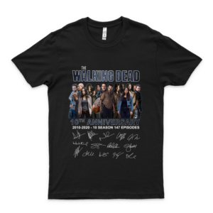 The Walking Dead Movie 10Th Anniversary 10 Season Cast Signed Short Sleeve Unisex Sweatshirt Hoodie T Shirt Customized L
