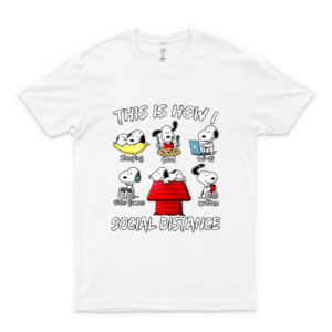 This is How I Social Distance Snóópý Dog Quarantine Gift Funny T Shirt