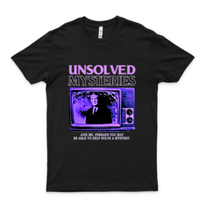 Unsolved mysteries robert stack shirt vintage men shirt for women classic retro graphic tee
