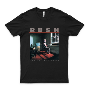 Vintage 1985 Rush Power Windows Tour Shirt Basic Novelty Tees Graphics Female Cotton Printed Awesome Birthday