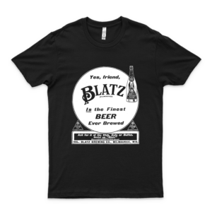 Vintage Blatz Beer Print Ad 11 - Camisa unisex para hombre, camiseta de estilo vintage para mujeres, niños, jóvenes, hechos a mano-white