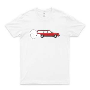 Volvo 240 Wagon Burnout - Vintage Men's Shirt Tshirt for Women Classic Handmade Shirt Retro Graphic Tee
