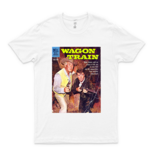 Wagon Train Tv Series Western Cowboy Comic Book T Shirt Gift Tee Básica Novedad Camisetas Gráficos Femenino Para