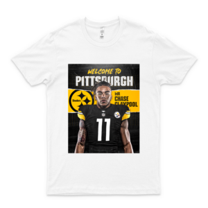 Welcome To Pitts-Burgh Ste-Elers Football Team W-R Ch-Ase Cla-Ypool Shirt Cool Graphic T Shirts Funny Cute Tees Tshirt Black Gift Ideas