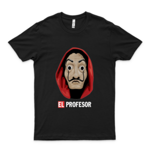 la-casa-de-papel-el-profesor-Slim-Fit Movie T Shirts- Movie T Shirts For Men- Cool Movie Shirts