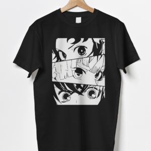 Tanjiro, Zenitsu, Inosuke Shirt Demon Slayer Anime T-Shirt Black White