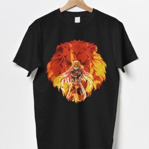 Kyojuro Rengoku Flame Hashira lion Fire - Demon Anime Slayer Shirt