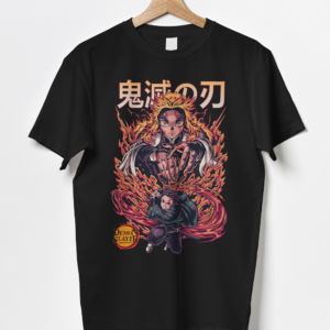 Kyojuro Rengoku Tanjiro Kamado Mugen Train - Demon Anime Slayer Shirt