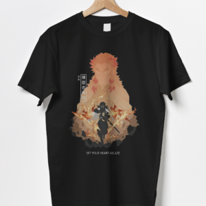 Kyojuro Rengoku set your heart ablaze - Demon Anime Slayer Shirt