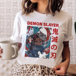 Tanjiro Kamado Kitsune Mask  - Demon Anime Slayer Shirt