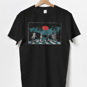 Tanjiro Zenitsu Inosuke Nezuko cross the road Demon Anime Slayers Shirt